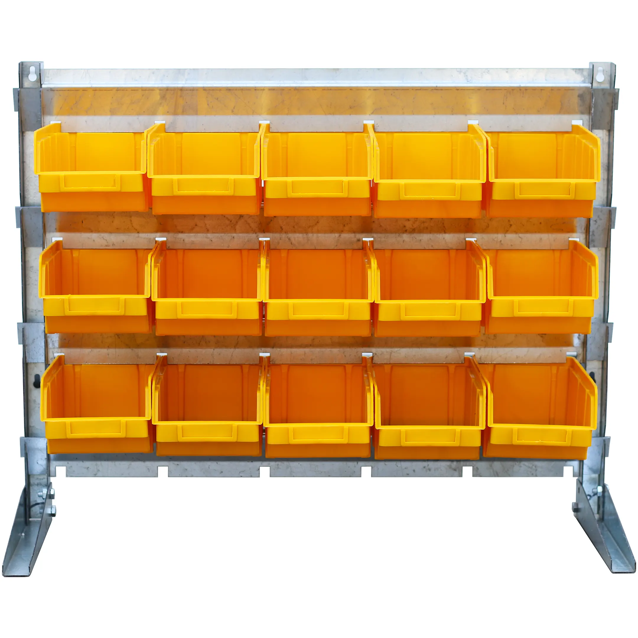 Настольный органайзер-стеллаж МИНИ №2 (жёлтые ящики)